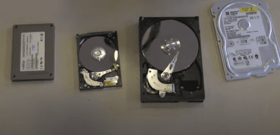 Mechanical parts of the hard disk drive (HDD)